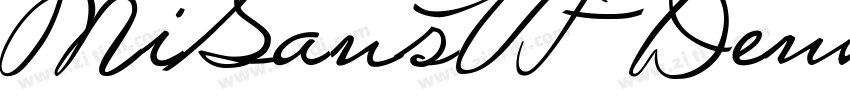 MiSansVF Demibold字体转换